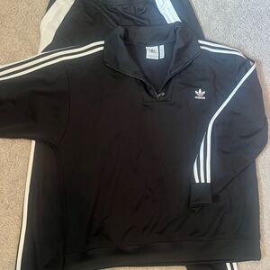 Adidas Black Pullover with White Accents